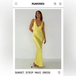 Rumored Sunset Strip Maxi Dress in Meringue - *never worn*